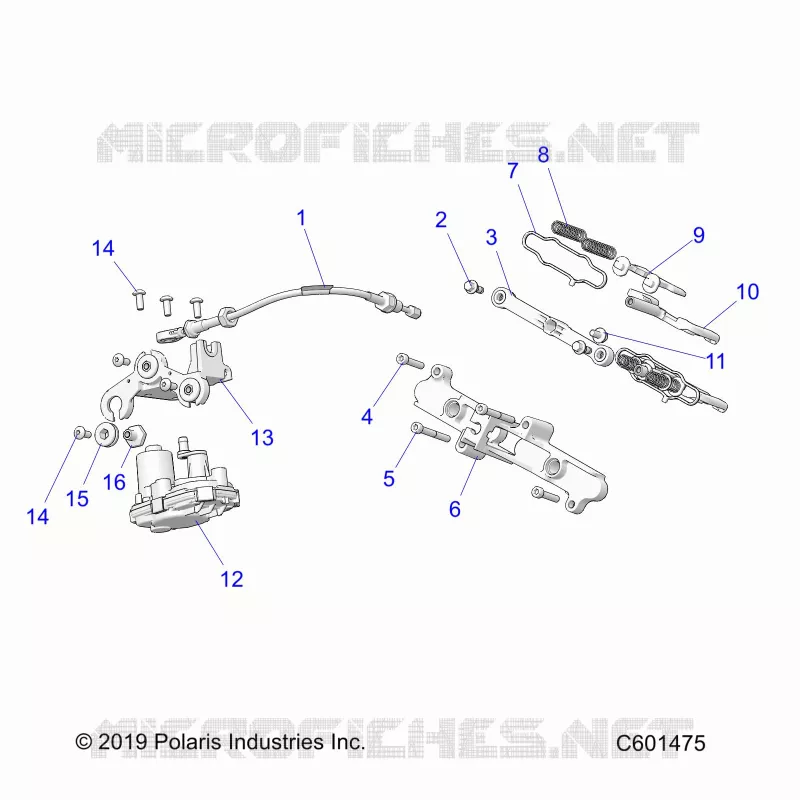 ENGINE, VALVE D'ECHAPPEMENT ASM. AND ACTUATOR