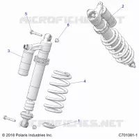SUSPENSION, REAR SUPPORT AMORTISSEUR 