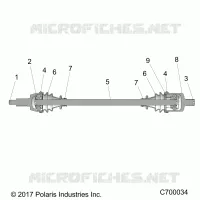 SYSTEME DE TRANSMISSION, FRONT HALF SHAFT