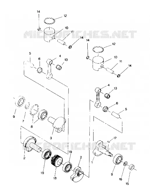 PISTON AND VILEBREQUIN INDY LITE (4919311931027A)