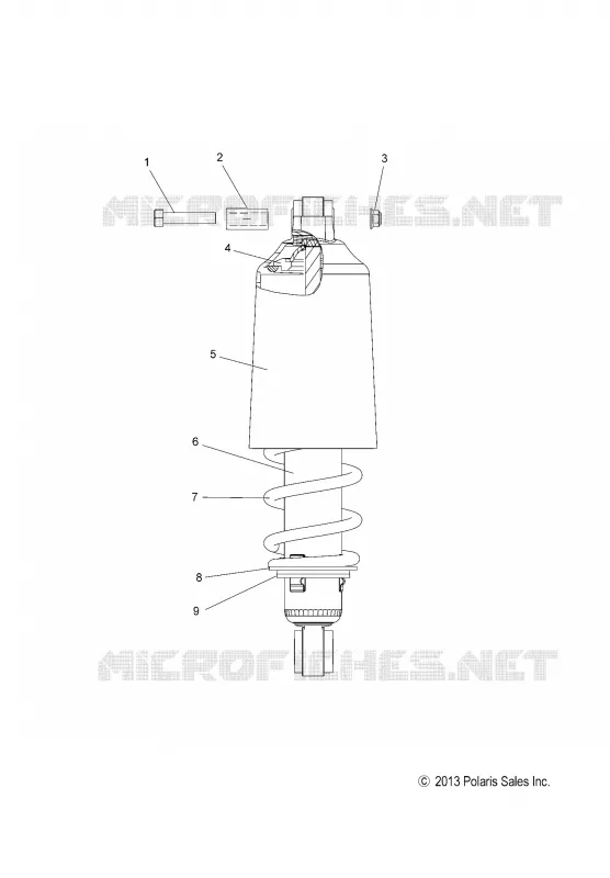SUSPENSION, AMORTISSEUR AVANT TRACK (7043995)