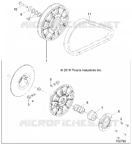 SYSTÃˆME DE TRANSMISSION, SECONDARY CLUTCH