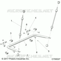 SUSPENSION, REAR BARRE STABILISATRICE