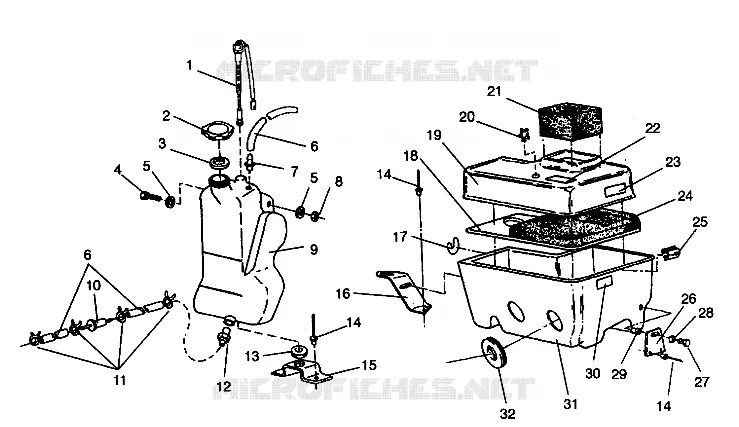 RESERVOIR D'HUILE / BOITE A AIR WIDETRAK GT 0942061 (49261126110027)