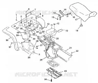 HABITACLE ET SIEGE ARRIERE XPLORER 400L W97CC38C (4939753975A006)