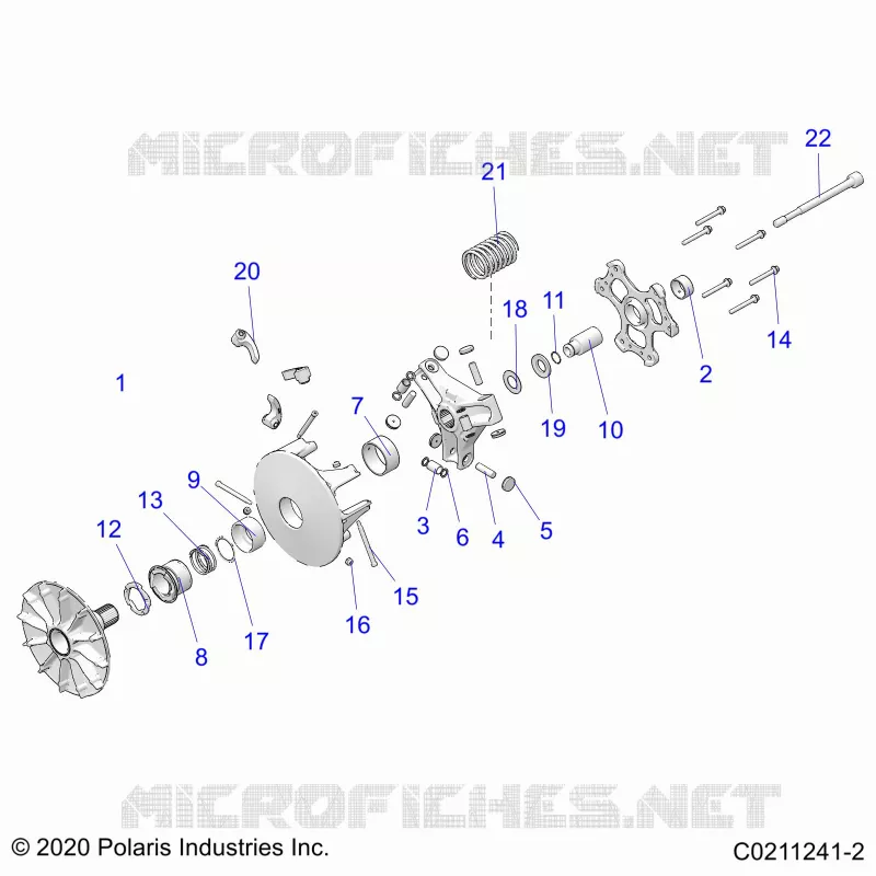 SYSTÃˆME DE TRANSMISSION, PRIMARY CLUTCH