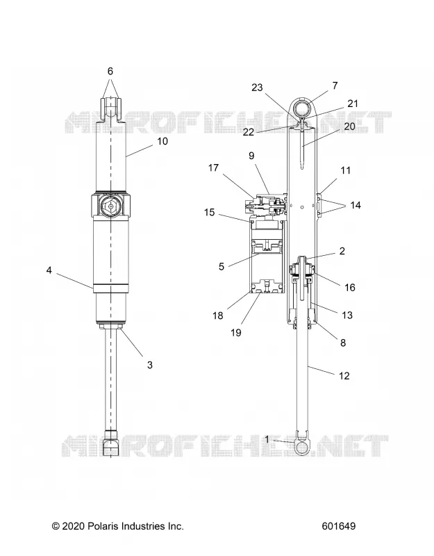 SUSPENSION, AMORTISSEUR ARRIERE TRACK