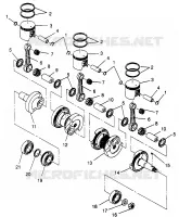 PISTON ET VILEBREQUIN  XLT 0970756, XLT SKS 0970556, AND XLT RMK 0970956 (4937693769D001)