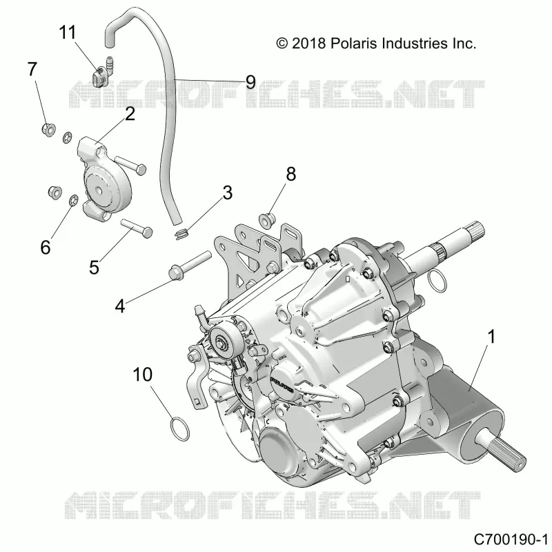 DRIVE TRAIN, MAIN SUPPORT PONT