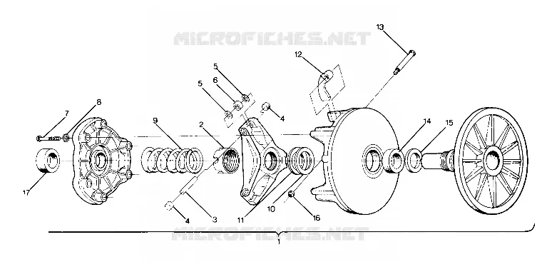 EMBRAYAGE DE TRANSMISSION 650 (4916801680012A)