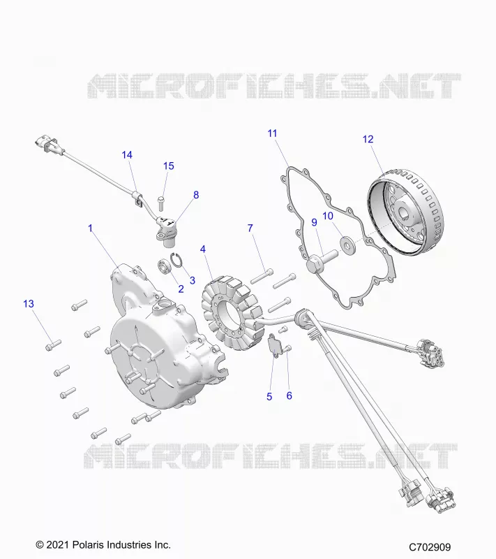 ENGINE, STATOR AND FLYROUE