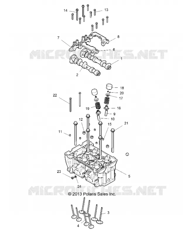 CYLINDRE HEAD AND VALVES