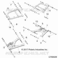 SUSPENSION ARRIERE CONTROL ARMS