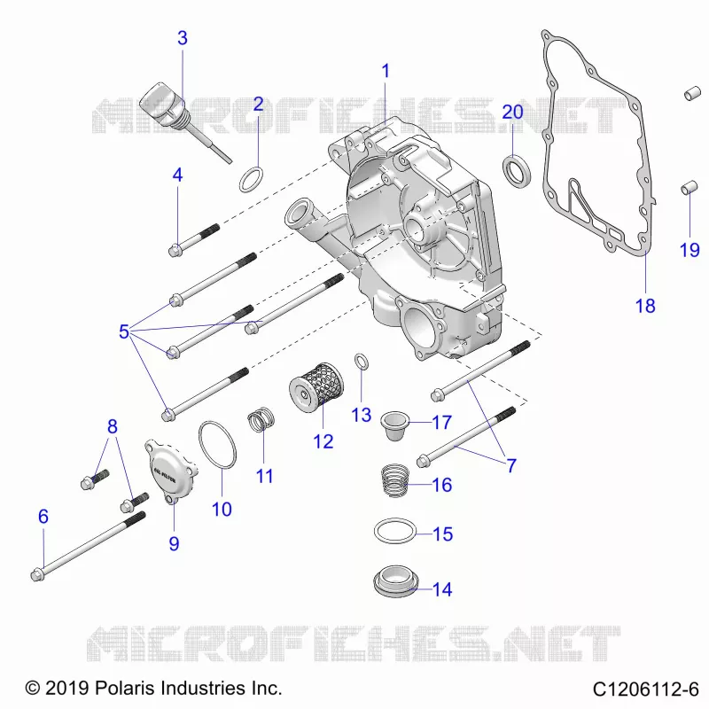 CARTERS MOTEUR COVER ASM, RIGHT