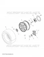 ROUES, REAR AND HUB