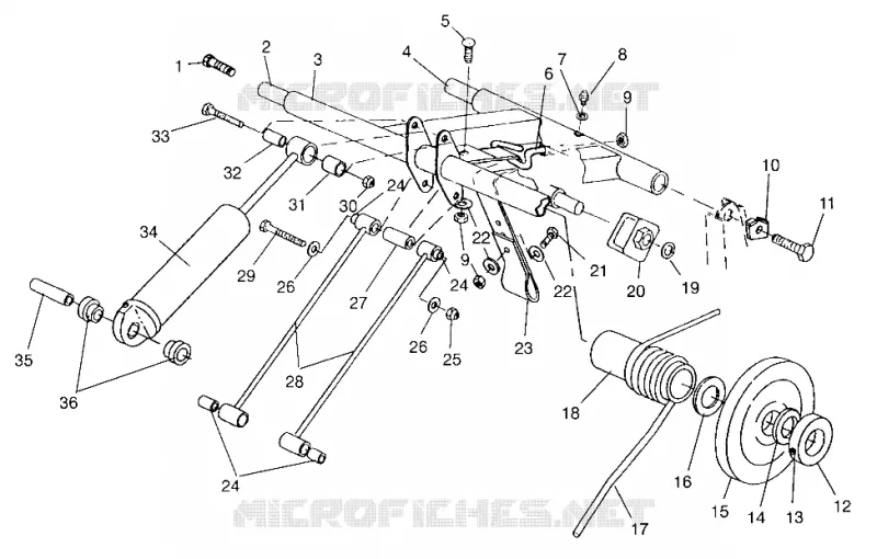 BRAS DE SUSPENSION ARRIERE 600 XCR SP 0965677 AND EUROPEAN 600 XCR SP E965677 (4932063206B014)