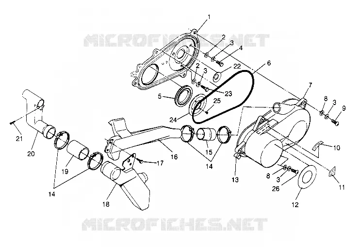 COUVERCLE D'EMBRAYAGE ASSEMBLY Trail Blazer W947221 (4926832683B011)