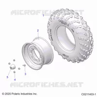 ROUES, FRONT TIRE