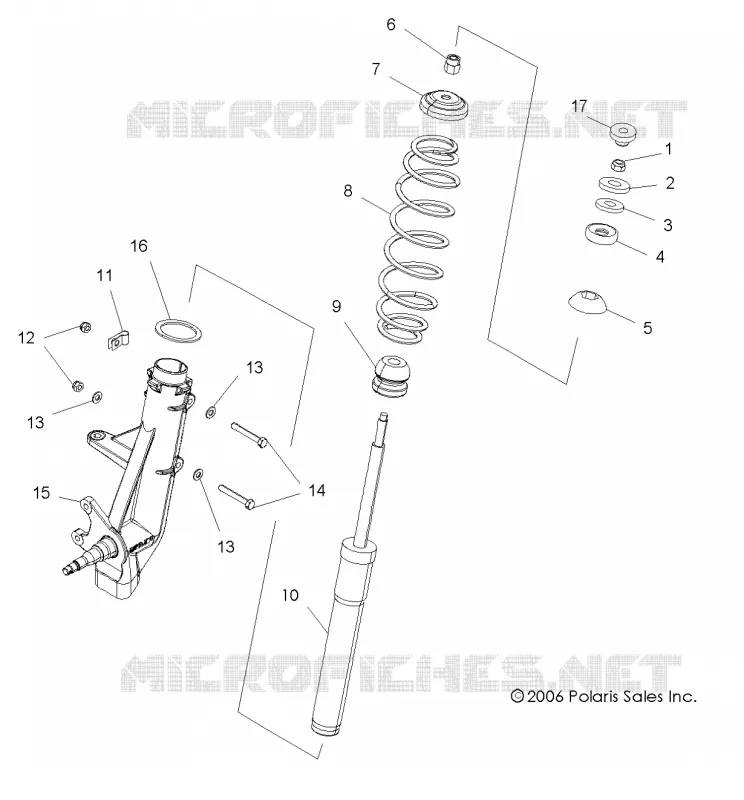 SUSPENSION, SUPPORT AVANT