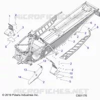 CHASSIS, PROTECTION D'EMBRAYAGE, FOOTRESTS, AND RUNNINGBOARDS