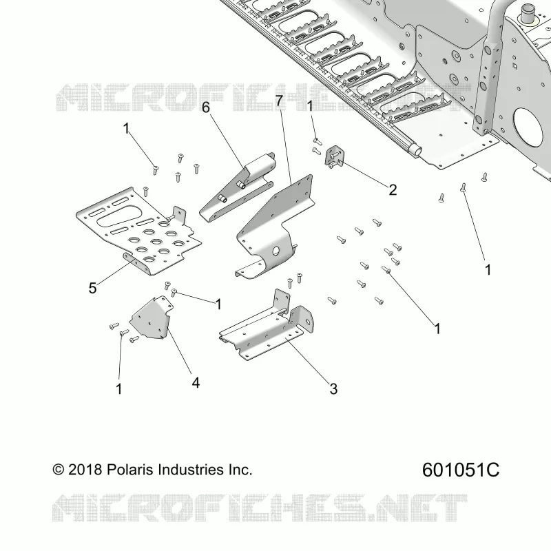 CHASSIS, FOOTREST-RH