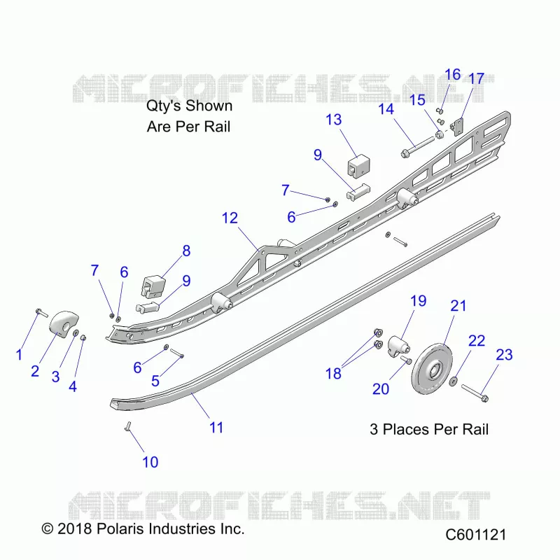 SUSPENSION, RAIL, LH/RH