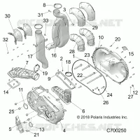 DRIVE TRAIN, COUVERCLE D'EMBRAYAGE AND DUCTING