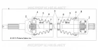 DRIVE TRAIN, TRANSMISSION ARRIERE SHAFT