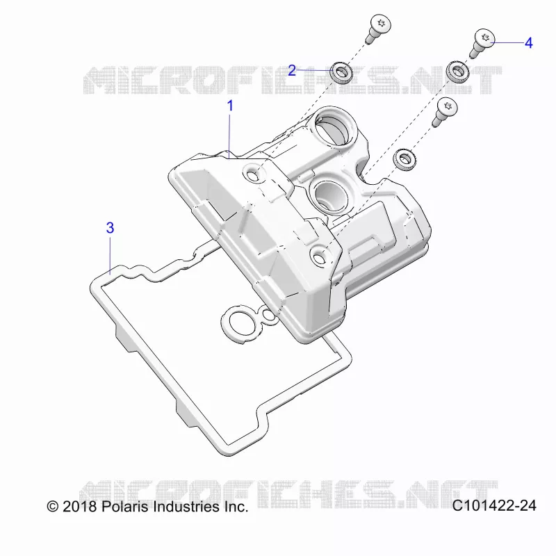 ENGINE, COUVERCLE SOUPAPE