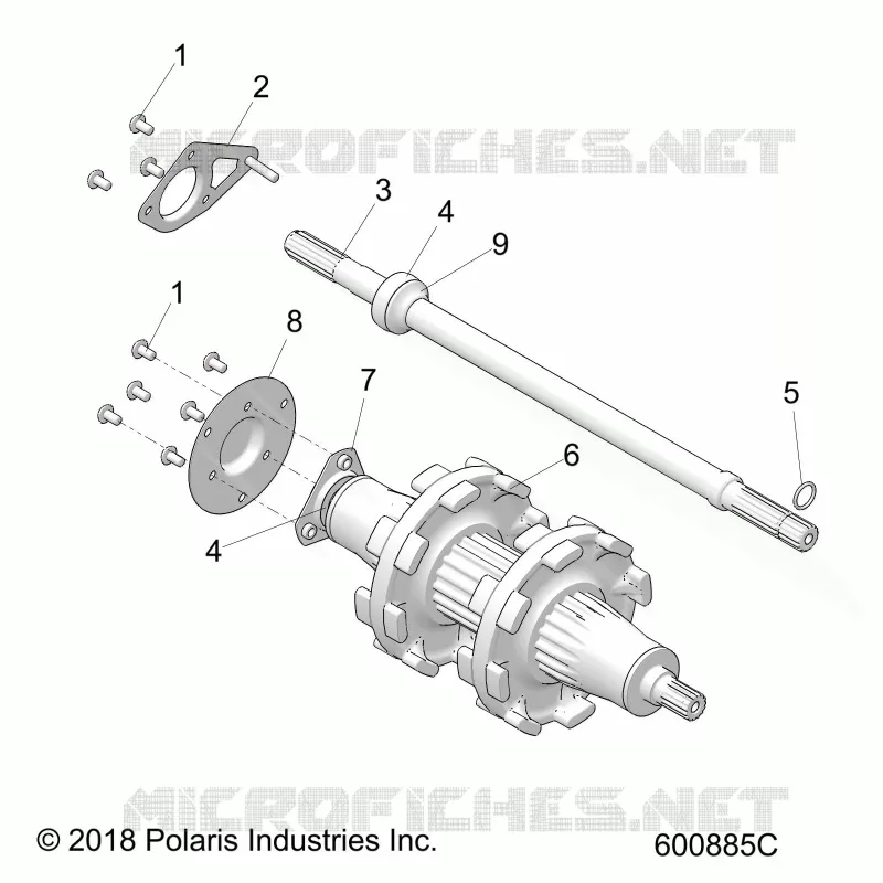 DRIVE TRAIN, JACKSHAFT AND ARBRE DE TRANSMISSION