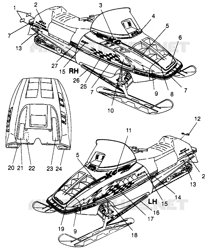 EMBLEMES 600 XC 0971776 and EUROPEAN 600 XC E971776 (4937933793A011)