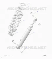 SUSPENSION, REAR SUPPORT AMORTISSEUR 