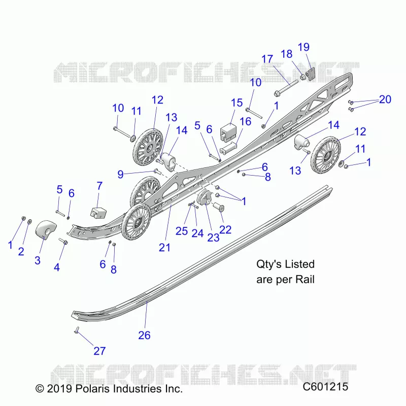 SUSPENSION, FIXATION RAIL