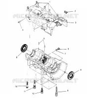CARTERS MOTEUR ASSEMBLY  440 XCR SP X951660 (4932833283C009)