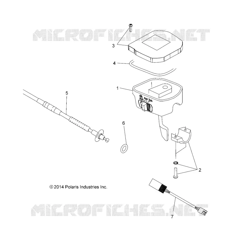 DIRECTION, CONTROLS, THROTTLE ASM. AND CABLE