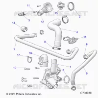 MOTEUR, WATERPUMP AND BYPASS