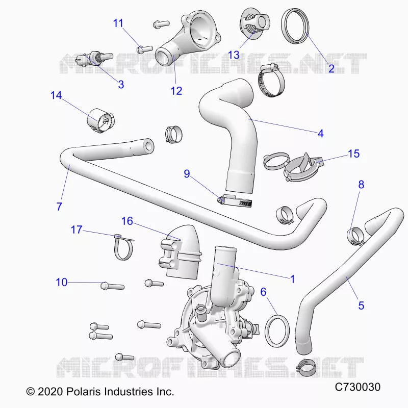 MOTEUR, WATERPUMP AND BYPASS