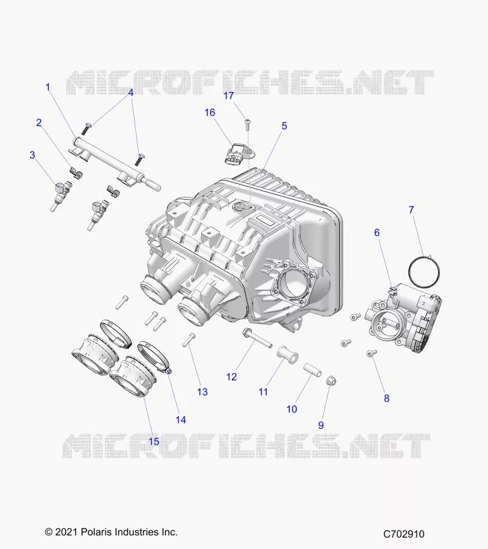 ENGINE, INTAKE MANIFOLD, CORPS DE PAPILON, FUEL RAIL