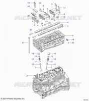 ENGINE, HEAD ASM AND SOUPAPES