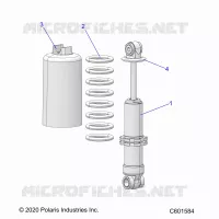 SUSPENSION, AMORTISSEUR AVANT TRACK
