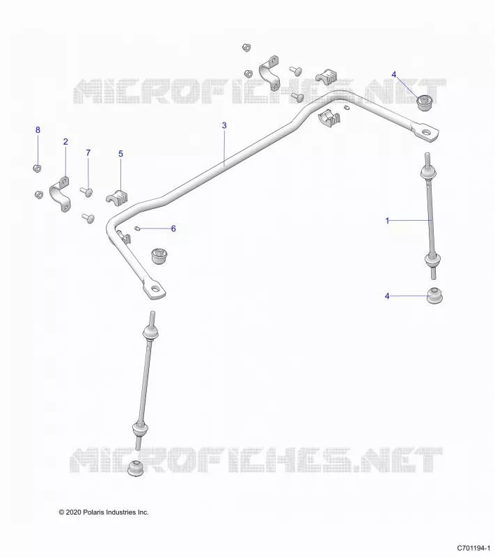 SUSPENSION, REAR BARRE STABILISATRICE