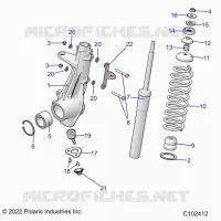 SUSPENSION, JAMBE DE FORCE AVANT