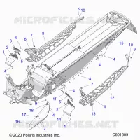 CHASSIS, PROTECTION D'EMBRAYAGE, FOOTRESTS, AND RUNNINGBOARDS