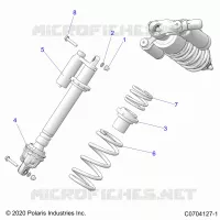 SUSPENSION, AMORTISSEUR AVANT MOUNTING