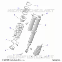 SUSPENSION, REAR SUPPORT AMORTISSEUR , ULTIMATE