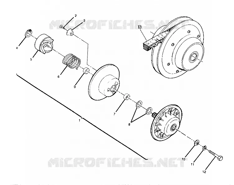 EMBRAYAGE DE TRANSMISSION ASSEMBLY  250 2X4