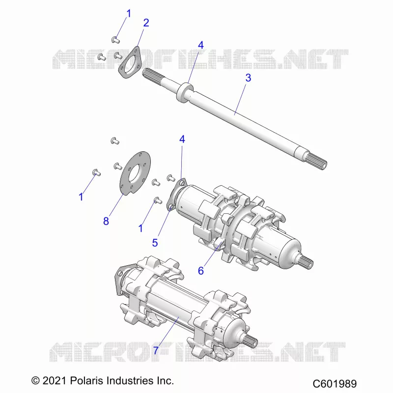 DRIVE TRAIN, JACKSHAFT AND ARBRE DE TRANSMISSION