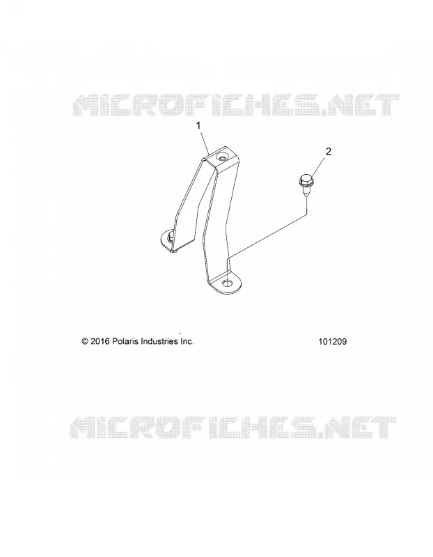 CHASSIS, CARBURANT TANK SUPPORT BRACKET