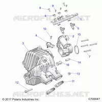 ENGINE, PRISE D'AIR MANIFOLD