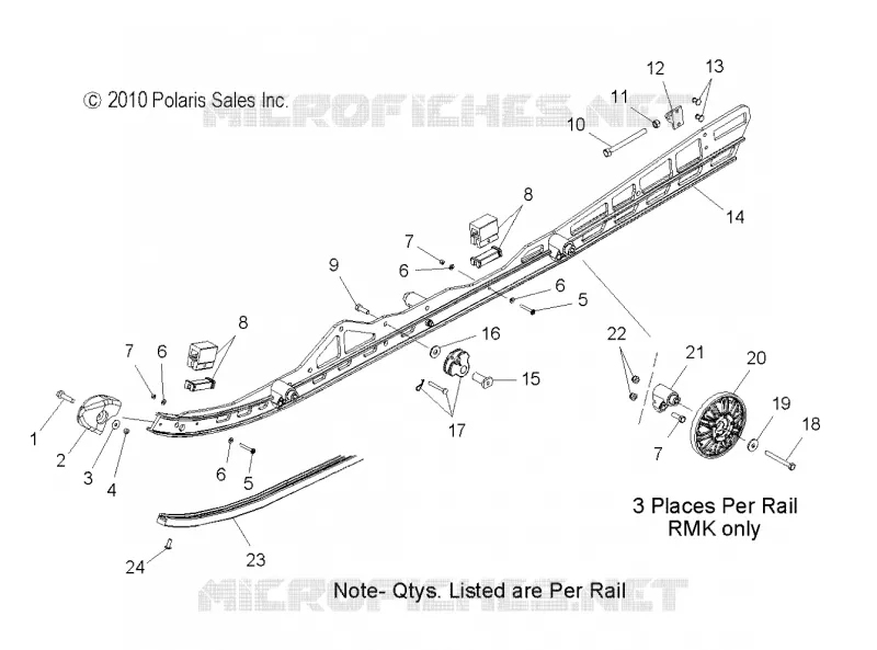 SUSPENSION, FIXATION RAIL